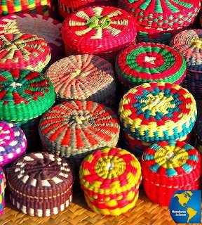 Colorful Woven Baskets with Lids