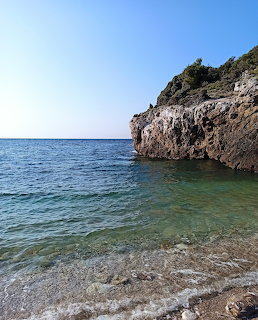Greece Thasos Rocky Coastline