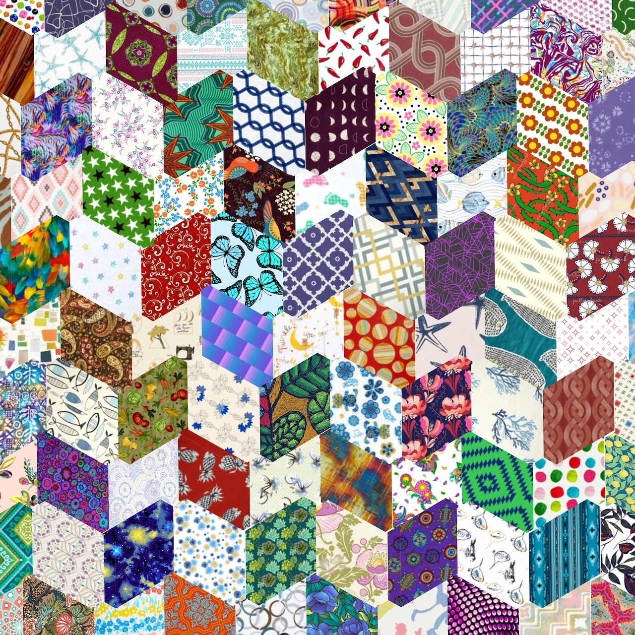Colorful Patchwork Quilt Pattern