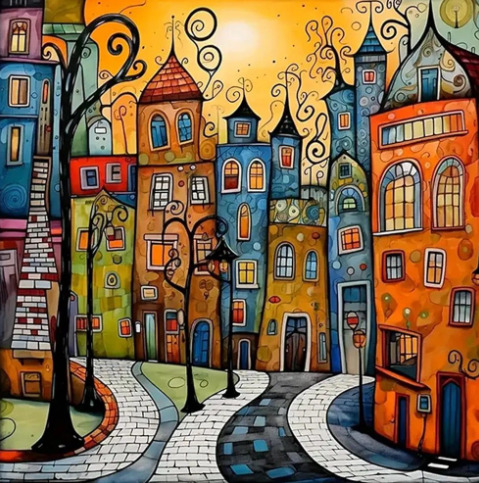 Whimsical Village Houses