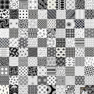 Black and White Patchwork Patterns