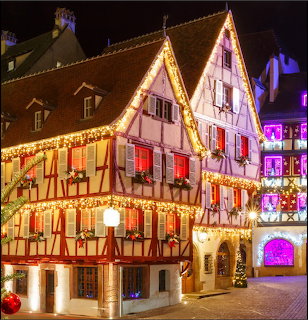 Christmas Half-Timbered House