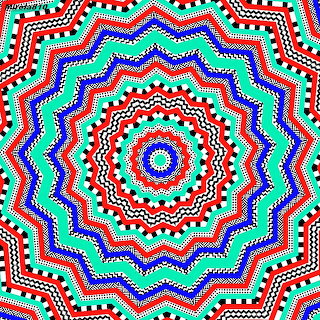 Colorful Zigzag Mandala