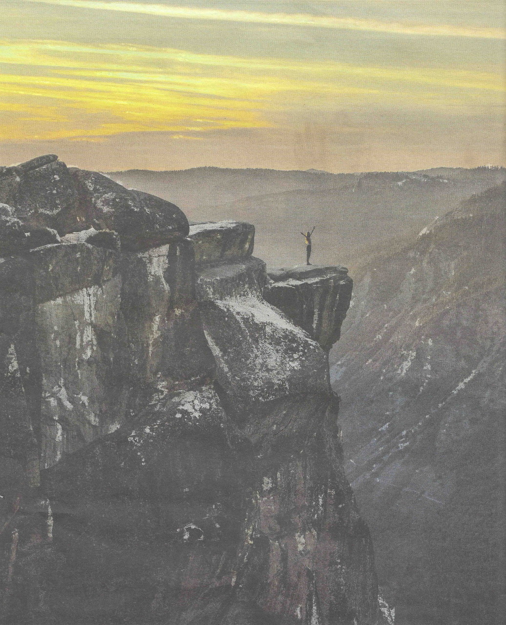Yosemite Valley with granite cliffs, pine forest and river