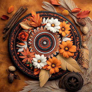 Autumn Floral Mandala