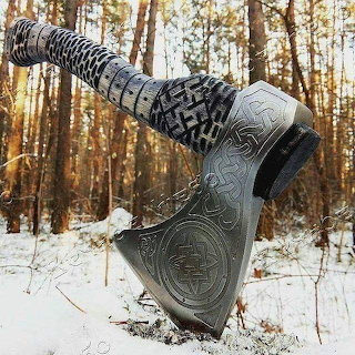 Viking Axe in Snow
