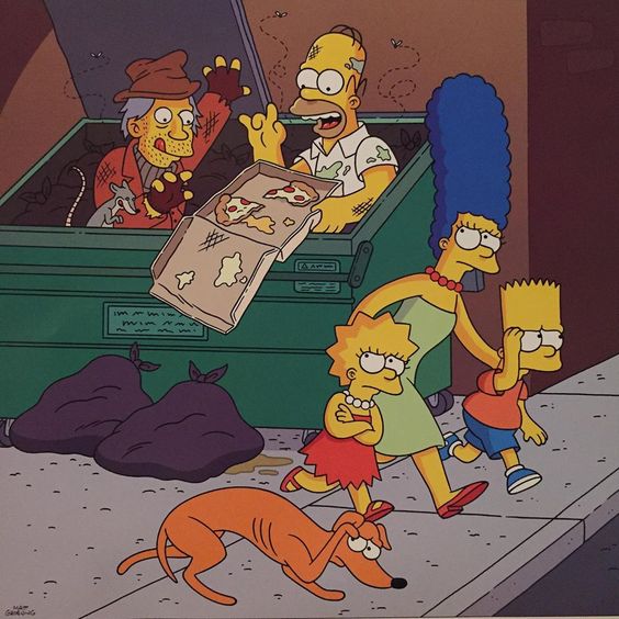 Simpsons Family Night Scene