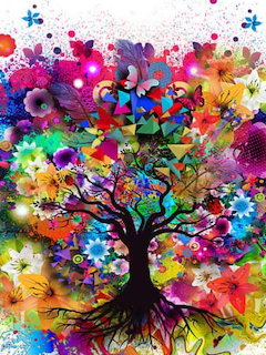 Colorful Tree of Life Art