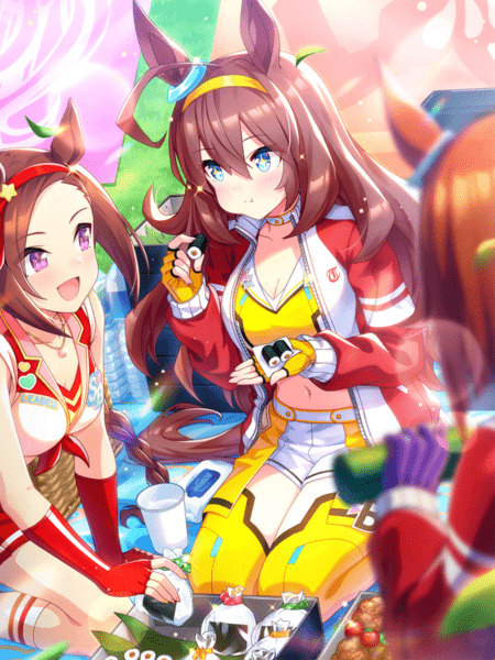 Mihono Bourbon Umamusume support card illustration