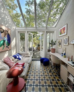 Sunlit Glass Roof Living Room