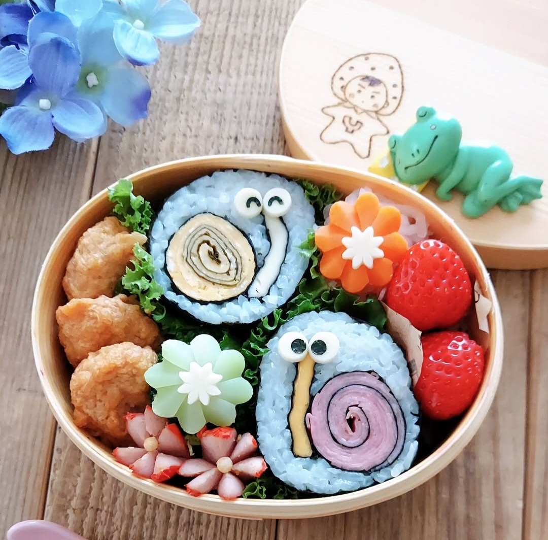 Kawaii Snail Bento Box