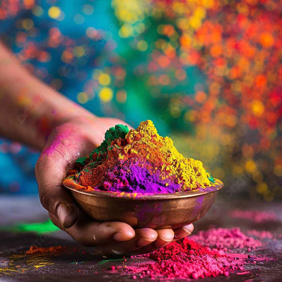 Colorful Powder Bowl