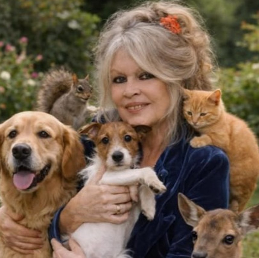 Brigitte Bardot with Animals
