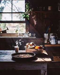 Rustic Kitchen Breakfast