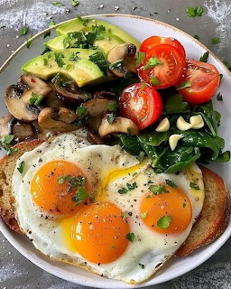 Breakfast Bowl with Eggs and Avocado