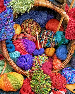 Colorful Yarn Basket
