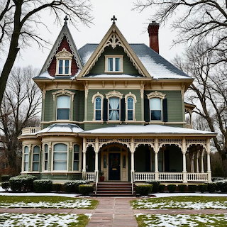 Victorian Mansion Winter