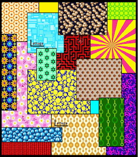 Abstract Patchwork Collage
