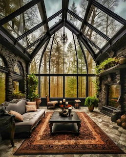 Glass Conservatory Living Room