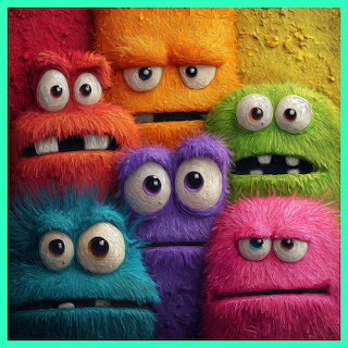 Colorful Furry Monsters