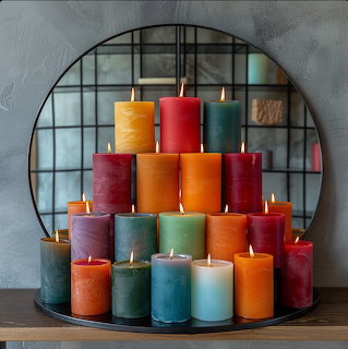 Colorful Pillar Candles