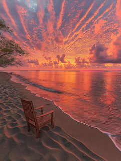 Beach Sunset Chair