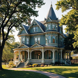 Victorian Mansion with Turret