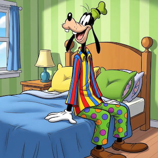 Goofy in Bedroom