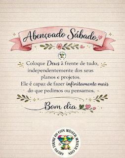 Decorative Portuguese quote poster with pink banner, floral accents, and lined background