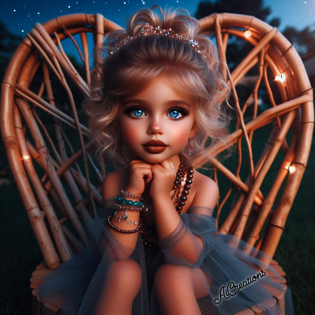 Blue-Eyed Girl Portrait