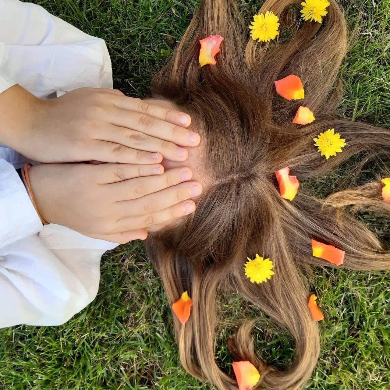 Girl with Flower Hair