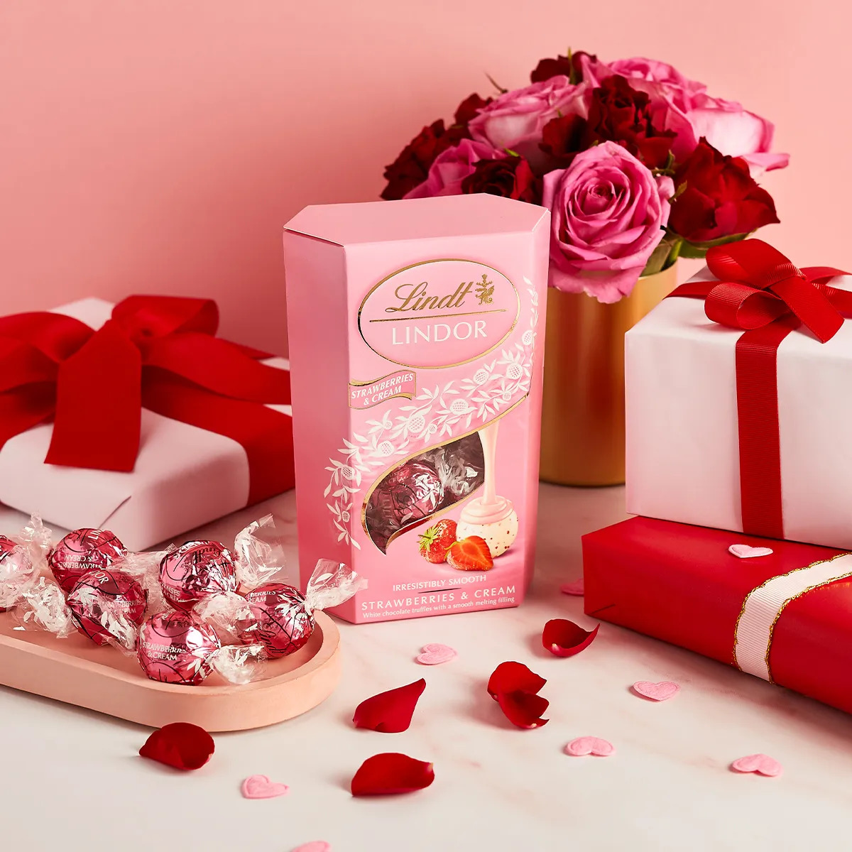 Lindt Chocolates Roses Gift Set