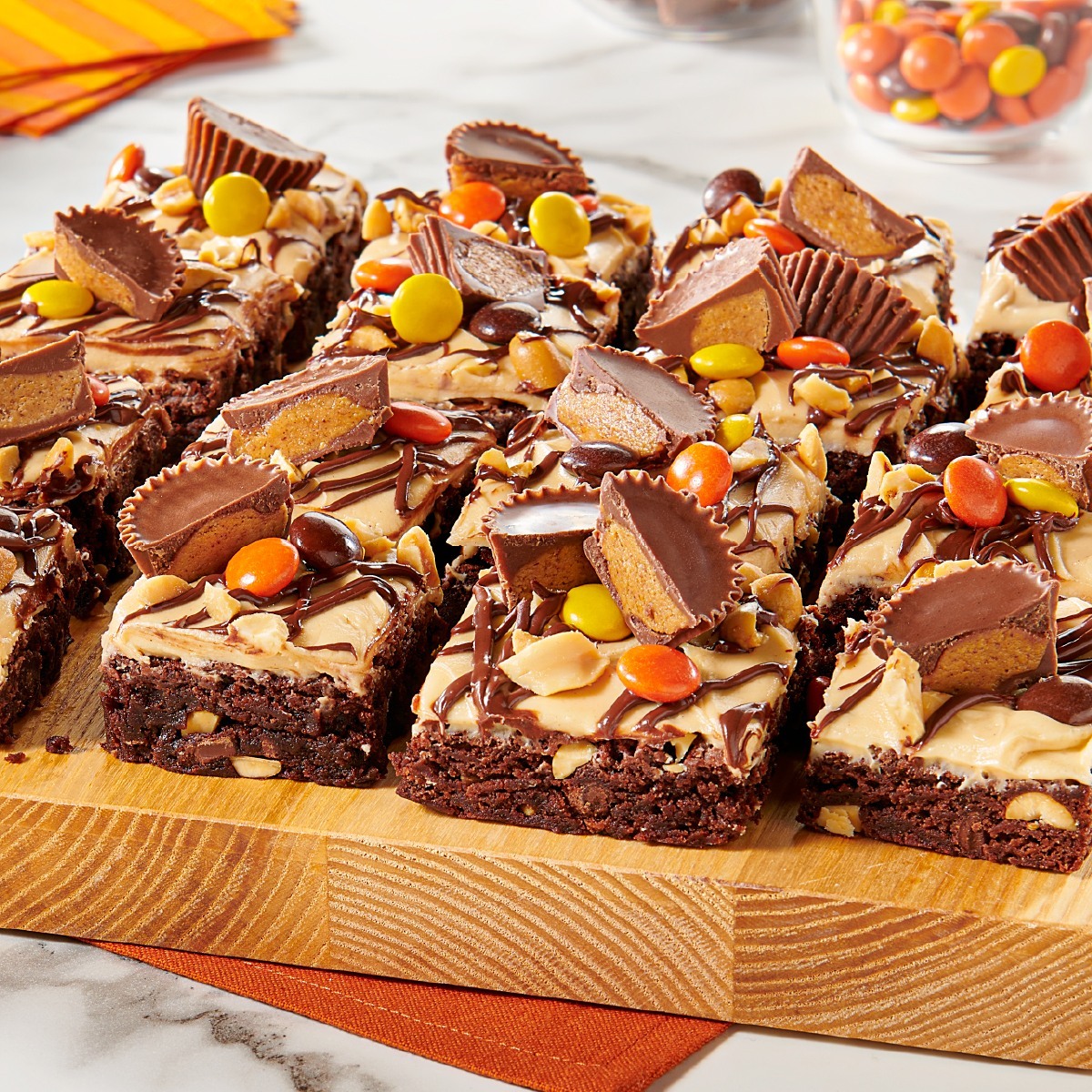 Candy Topped Brownies