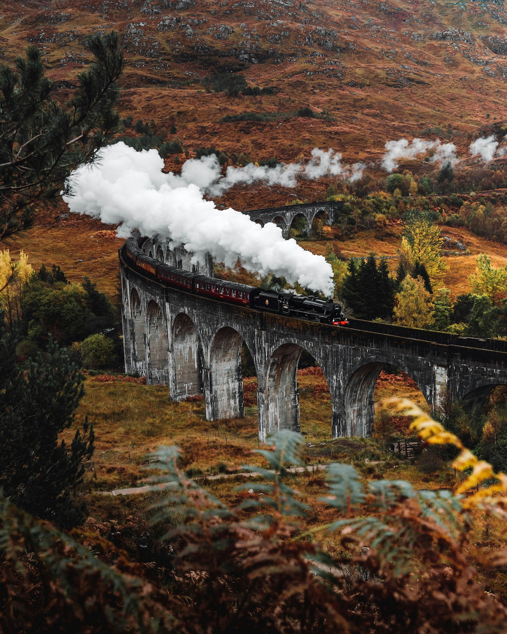Scotland Steam Train Viaduct