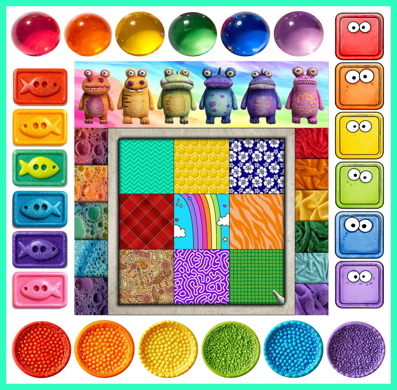 Colorful Patchwork Grid