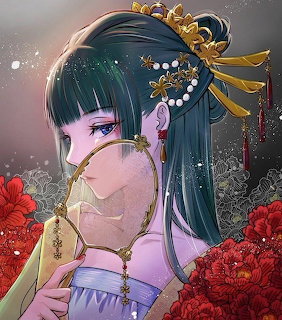 Anime Girl with Ornate Hairpin