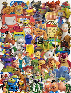 Toy Story Characters Collage