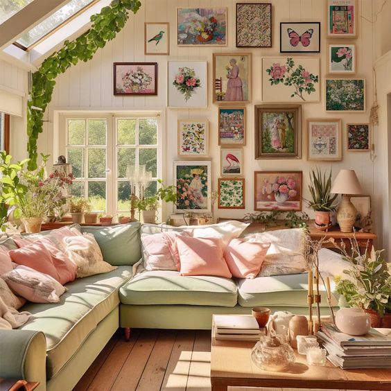 Cozy Sunlit Living Room