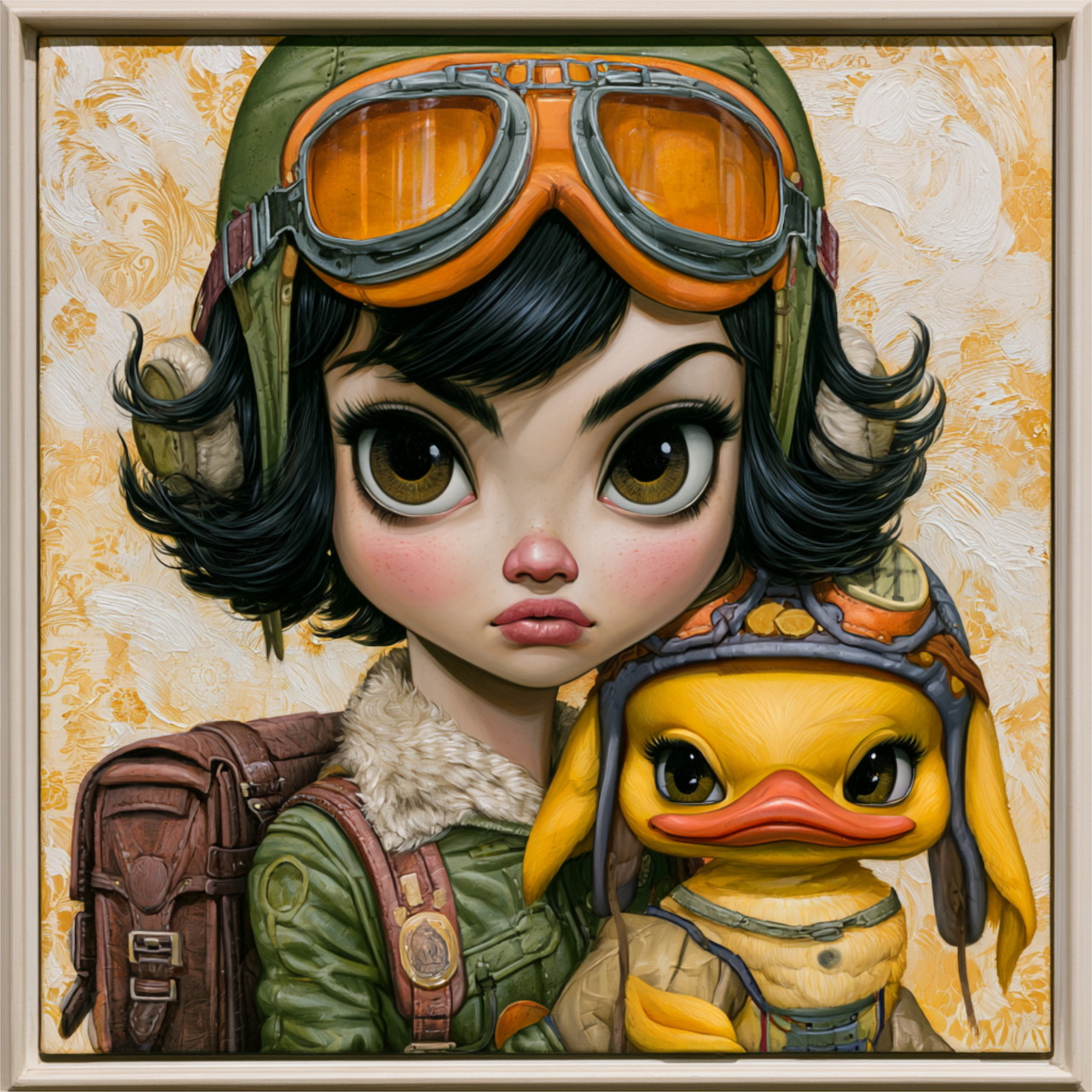 Cartoon Aviator Girl