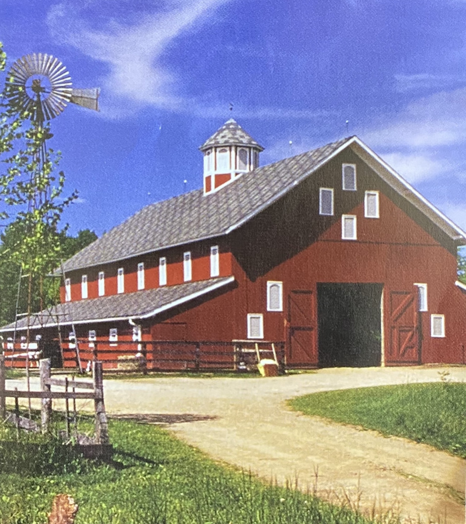 Red Barn Windmill