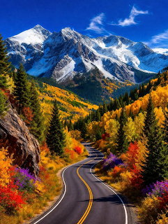 Autumn Mountain Road