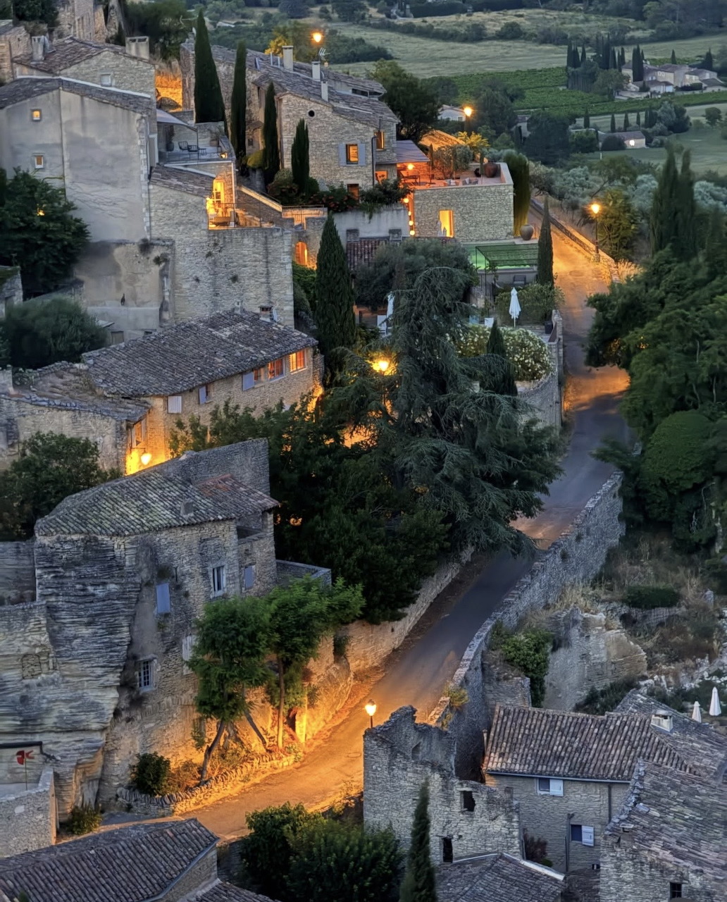Medieval Village at Dusk