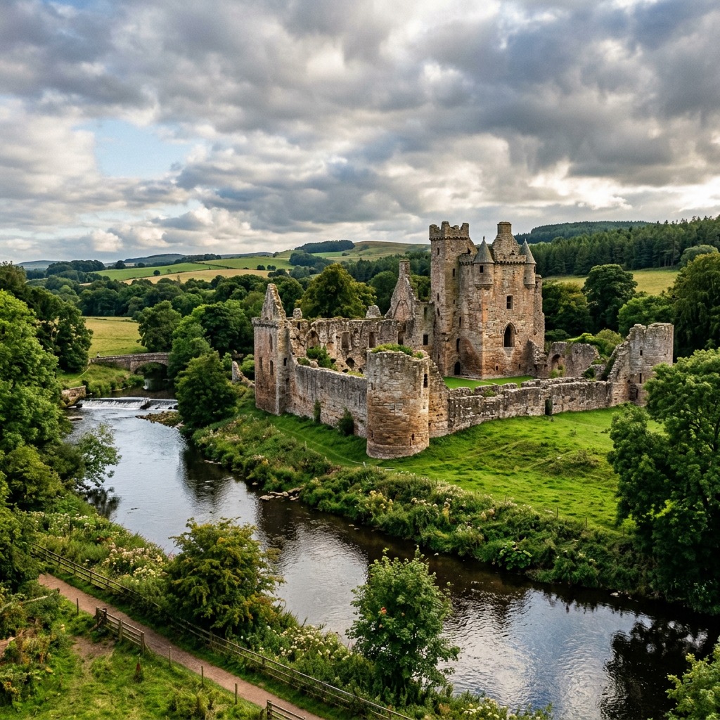 Hailes Castle Ruins Scotland