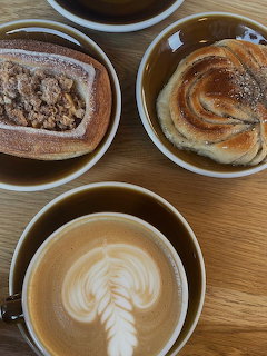 Latte and Pastries