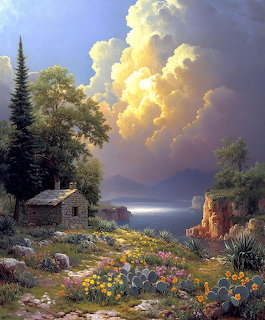 Cottage Garden Storm Clouds