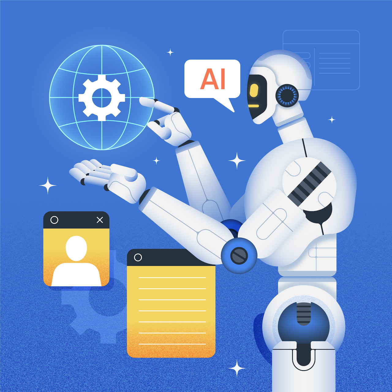 AI Robot Illustration