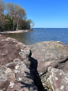 Rocky Lakeshore Cliff Edge
