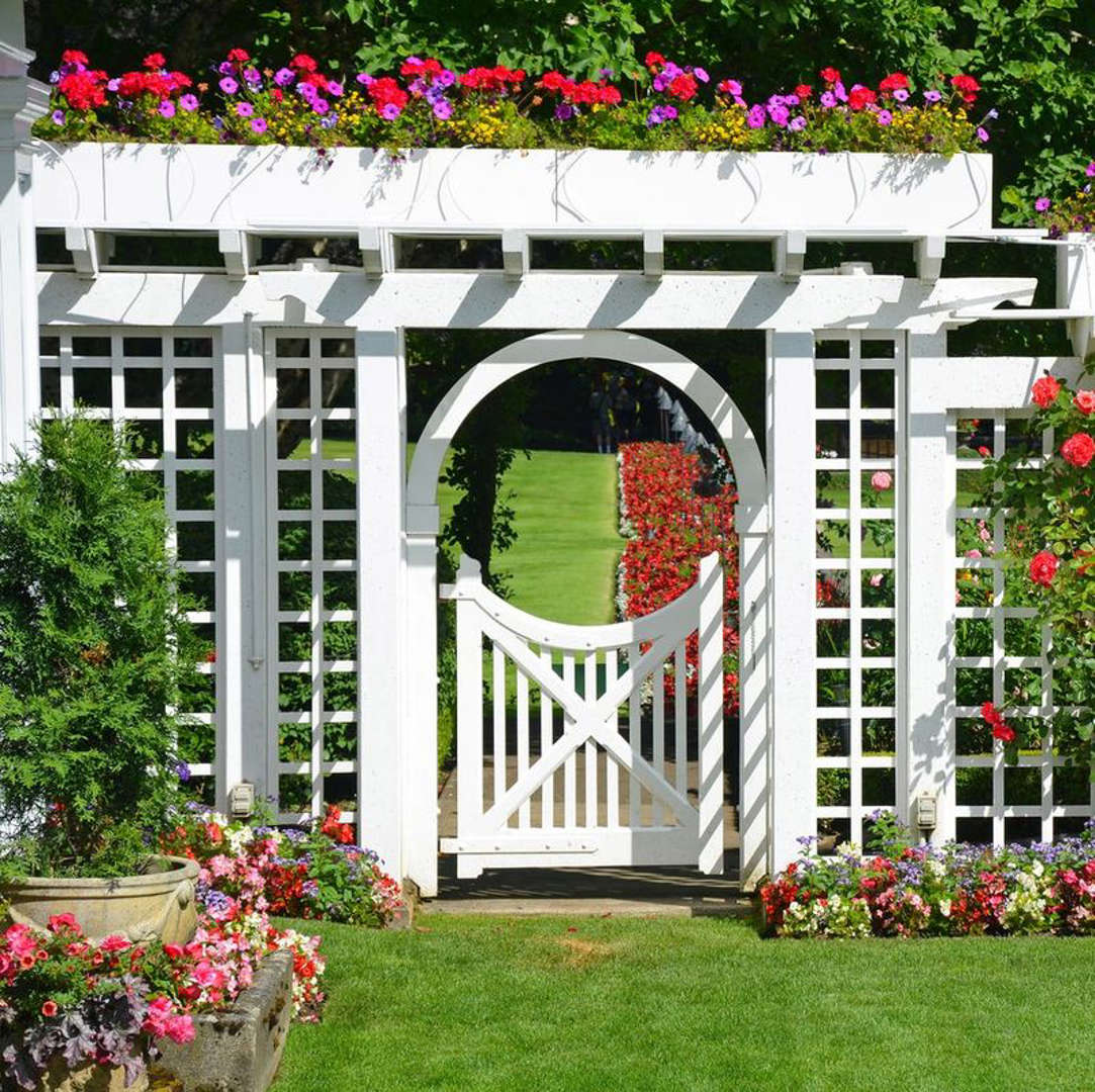 White Garden Gate