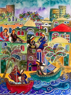 Colorful Gaza Sea