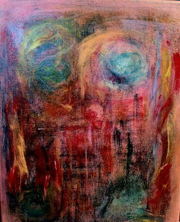 Abstract Swirl Painting